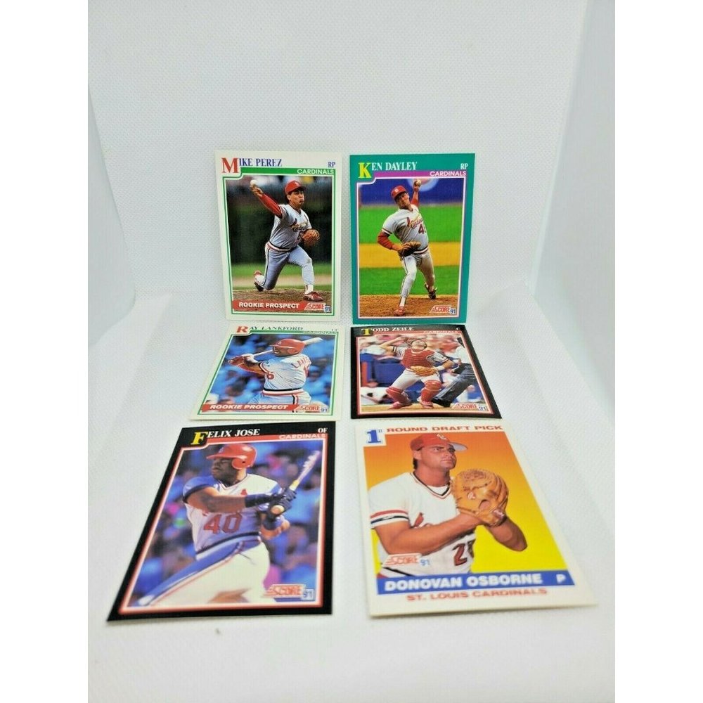 Lot Of 6 Score 91 Baseball Cards, Rookie Prospect 1st Round Draft Picks Bundle